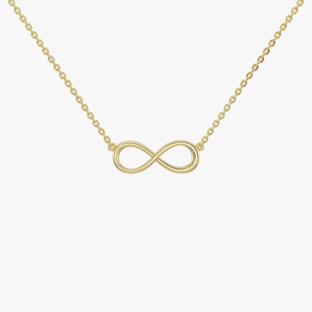 Infinity 18K Gold Necklace